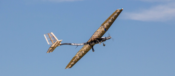 Falcon, avião da SAE Brasil 2019.